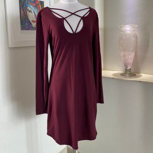 Maroon Dress-Size Large